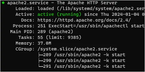 Apache2 Status