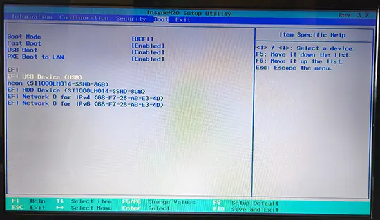 Bios System Satrt