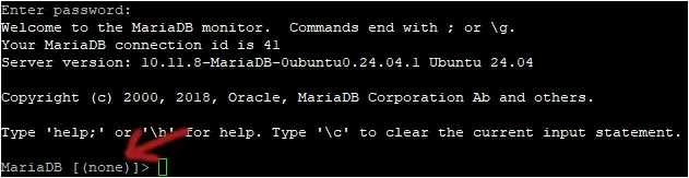 MariaDB Konsole