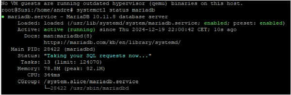 MariaDB Status