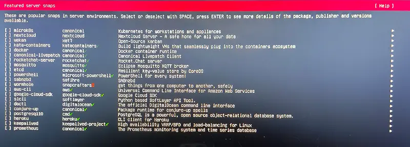 Ubuntu-Server Pakete