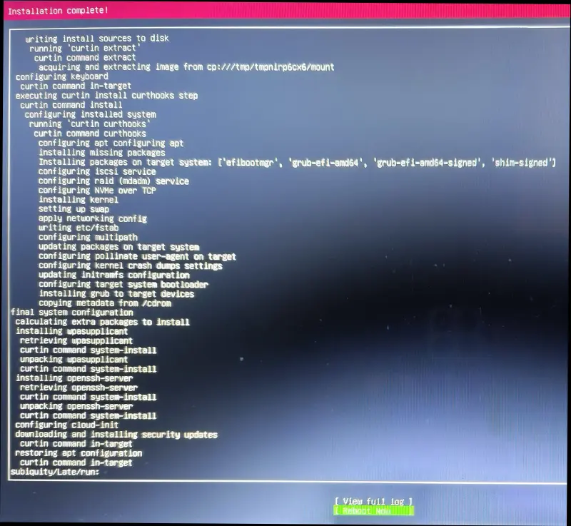 Ubuntu-Server Reboot